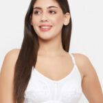 Clovia Floral Self Design Full Coverage Cotton Bra With All Day Comfort