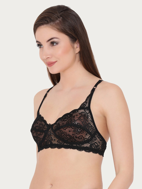 Clovia Lace Non-Padded Non-Wired Bra 2 Clovia Lace Non-Padded Non-Wired Bra