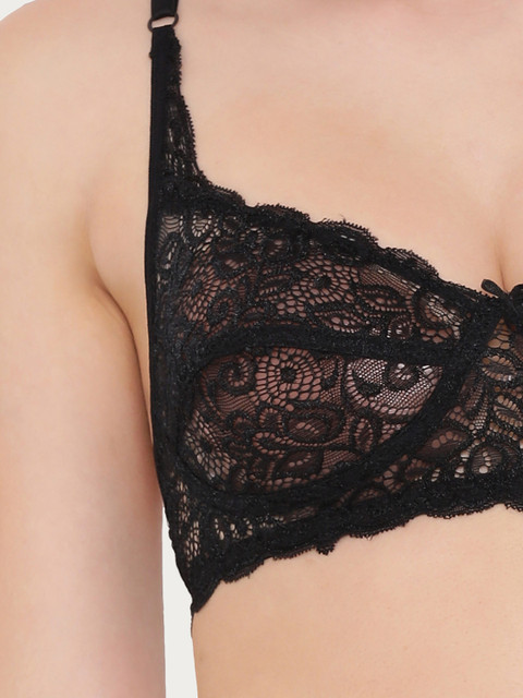 Clovia Lace Non-Padded Non-Wired Bra 5 Clovia Lace Non-Padded Non-Wired Bra