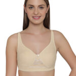Clovia Self Design Non-Padded Cotton T-shirt Bra - Full Coverage