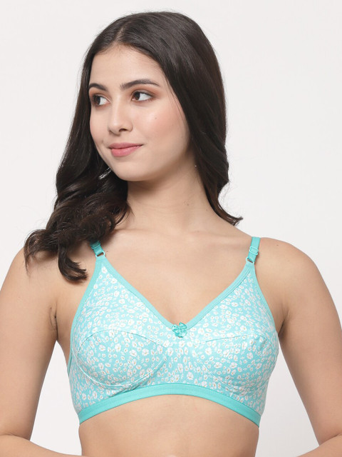 College Girl Pink & Peach-Coloured Pack Of 3 Floral Cotton Bra 2 College Girl Pink & Peach-Coloured Pack Of 3 Floral Cotton Bra