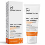 Dermatouch Multivitamin SPF 50 PA+++ Sunscreen Gel with Allantoin & Hyaluronic Acid - 50g