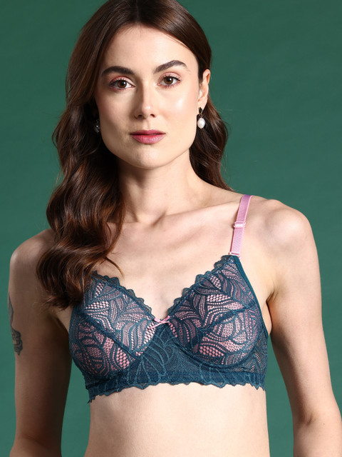 DressBerry Abstract Printed Anti Odour Full Coverage Heavily Padded Bra