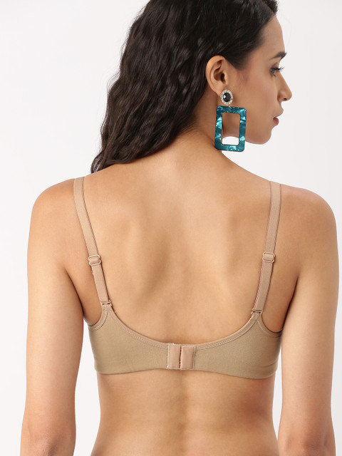 DressBerry Beige Solid Non-Wired Lightly Padded Everyday Bra DB-CAM-PAD-01D 4 DressBerry Beige Solid Non-Wired Lightly Padded Everyday Bra DB-CAM-PAD-01D