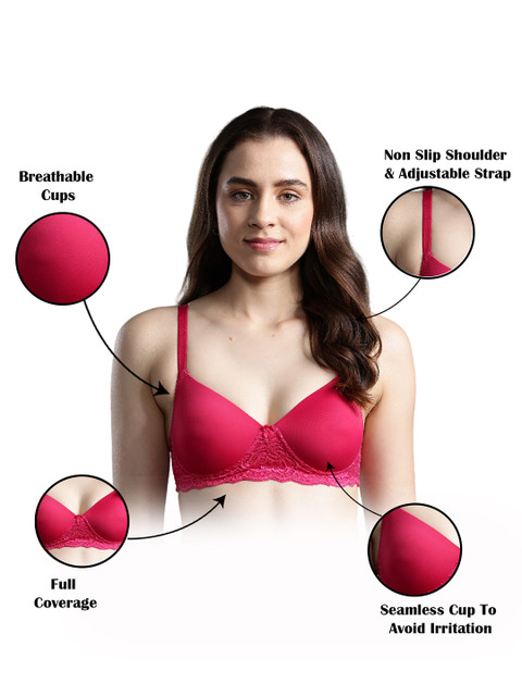 DressBerry Full Coverage Lightly Padded Bra DB-BRA-4052-1 3 DressBerry Full Coverage Lightly Padded Bra DB-BRA-4052-1