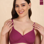 DressBerry Pack of 2 Women Medium Padded Cotton T-shirt Bra