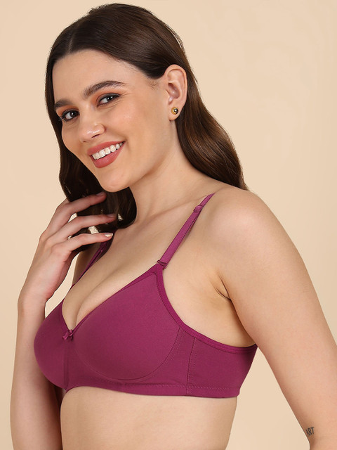 DressBerry Pack of 2 Women Medium Padded Cotton T-shirt Bra 3 DressBerry Pack of 2 Women Medium Padded Cotton T-shirt Bra