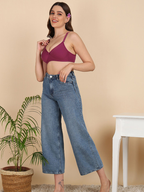 DressBerry Pack of 2 Women Medium Padded Cotton T-shirt Bra 5 DressBerry Pack of 2 Women Medium Padded Cotton T-shirt Bra