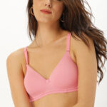 DressBerry Pink Solid Non-Wired Lightly Padded T-shirt Bra DB-HNS-BRA-009C