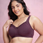 DressBerry Plus Size Full Coverage Non-Padded Non-Wired Everyday Bra DRM-DB-MK47-BB-TBC
