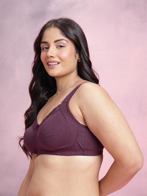 DressBerry Plus Size Full Coverage Non-Padded Non-Wired Everyday Bra DRM-DB-MK47-BB-TBC 3 DressBerry Plus Size Full Coverage Non-Padded Non-Wired Everyday Bra DRM-DB-MK47-BB-TBC