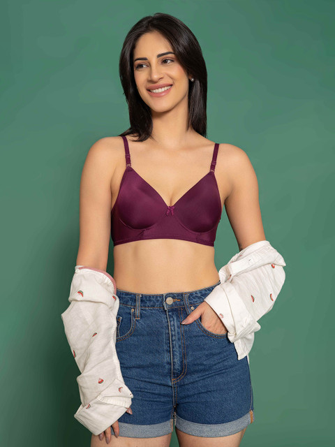 DressBerry Women Medium Coverage Lightly Padded T-Shirt Bra