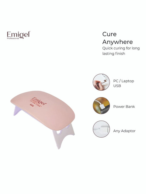 Emigel PROFESSIONAL Nail Polish Dryer UV LED Light Nail Lamp - 6W 4 Emigel PROFESSIONAL Nail Polish Dryer UV LED Light Nail Lamp - 6W