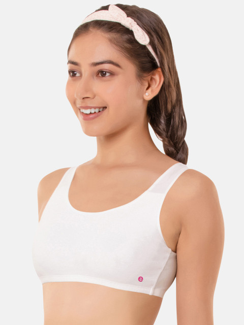 Enamor Non Padded Non-Wired Full Coverage Antimicrobial Finish Cotton Beginner's Bra 2 Enamor Non Padded Non-Wired Full Coverage Antimicrobial Finish Cotton Beginner's Bra