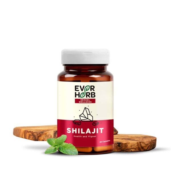 Everherb (By Pharmeasy) Shilajit 500mg-Vigour Improvement-Strength & Stamina For Men-Bottle Of 60