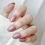 FEELHIGH 24Pcs Reusable Long Lasting Artificial Fake Nail Set - 25