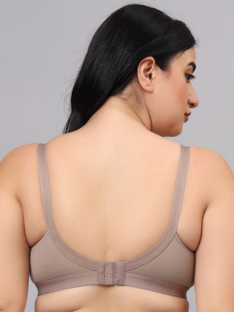 FUNAHME Pack Of 3 Full Coverage Non Padded Cotton Bra 5 FUNAHME Pack Of 3 Full Coverage Non Padded Cotton Bra