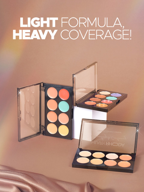 Hilary Rhoda 8 Shade Palette Colour Correct With High Coverage Concealer- 12 g -1 4 Hilary Rhoda 8 Shade Palette Colour Correct With High Coverage Concealer- 12 g -1