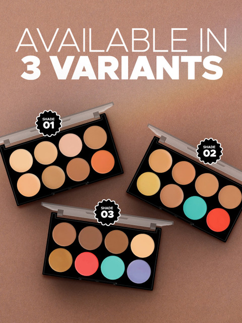Hilary Rhoda 8 Shade Palette Colour Correct With High Coverage Concealer- 12 g -1 6 Hilary Rhoda 8 Shade Palette Colour Correct With High Coverage Concealer- 12 g -1