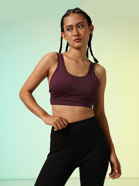 HRX by Hrithik Roshan Lightly Padded Rapid-Dry Running Bra HR_SS25_W_BA_KR002_03_B 3 HRX by Hrithik Roshan Lightly Padded Rapid-Dry Running Bra HR_SS25_W_BA_KR002_03_B