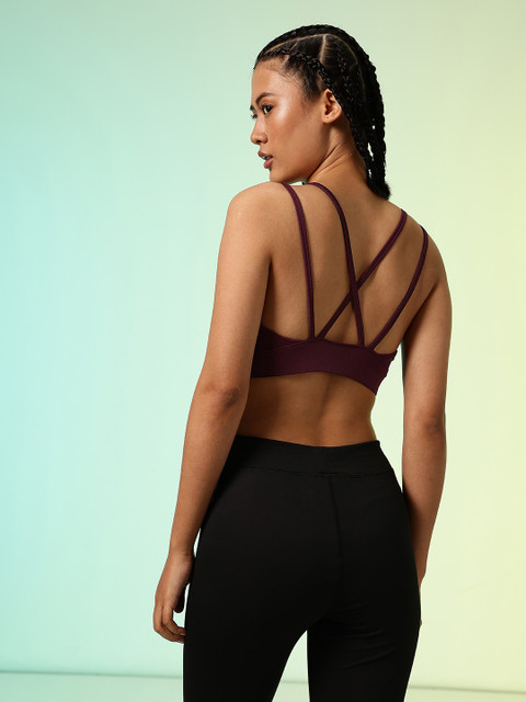 HRX by Hrithik Roshan Lightly Padded Rapid-Dry Running Bra HR_SS25_W_BA_KR002_03_B 5 HRX by Hrithik Roshan Lightly Padded Rapid-Dry Running Bra HR_SS25_W_BA_KR002_03_B