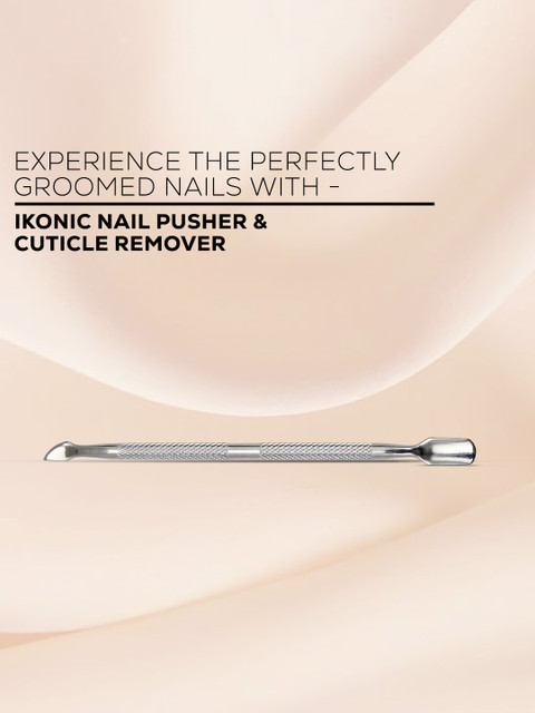 Ikonic Basics IKB -713C Nail Pusher & Cuticle Remover - Silver-Toned 3 Ikonic Basics IKB -713C Nail Pusher & Cuticle Remover - Silver-Toned
