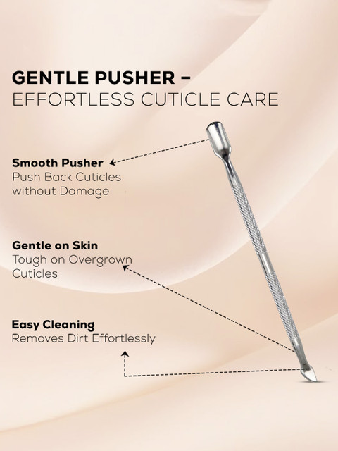 Ikonic Basics IKB -713C Nail Pusher & Cuticle Remover - Silver-Toned 5 Ikonic Basics IKB -713C Nail Pusher & Cuticle Remover - Silver-Toned