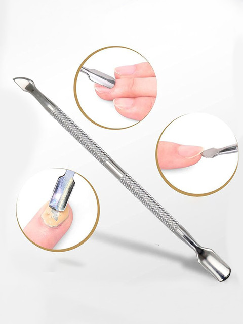 Ikonic Basics IKB -713C Nail Pusher & Cuticle Remover - Silver-Toned 6 Ikonic Basics IKB -713C Nail Pusher & Cuticle Remover - Silver-Toned