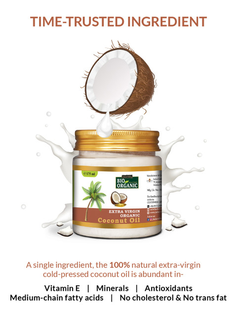 Indus Valley Bio Organic Coconut Oil 175 ml 3 Indus Valley Bio Organic Coconut Oil 175 ml