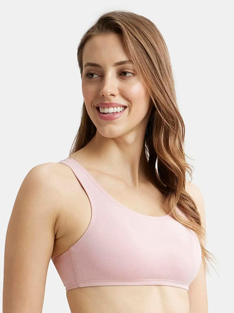 Jockey Super Combed Cotton Stretch Slip On Bra With StayFresh Treatment-1582 2 Jockey Super Combed Cotton Stretch Slip On Bra With StayFresh Treatment-1582