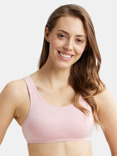Jockey Super Combed Cotton Stretch Slip On Bra With StayFresh Treatment-1582