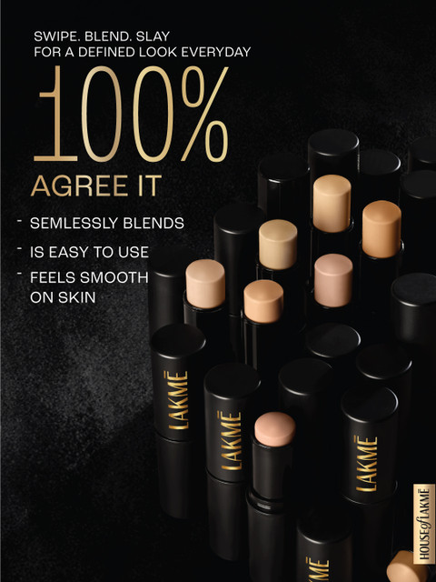 Lakme On The Go Facelift Foundation Stick With Matte Finish 11g - Neutral Almond N340 5 Lakme On The Go Facelift Foundation Stick With Matte Finish 11g - Neutral Almond N340