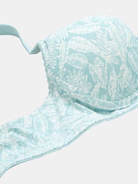 Leading Lady Floral Print Wirefree Lightly Padded Full Coverage T-Shirt Bra 6 Leading Lady Floral Print Wirefree Lightly Padded Full Coverage T-Shirt Bra