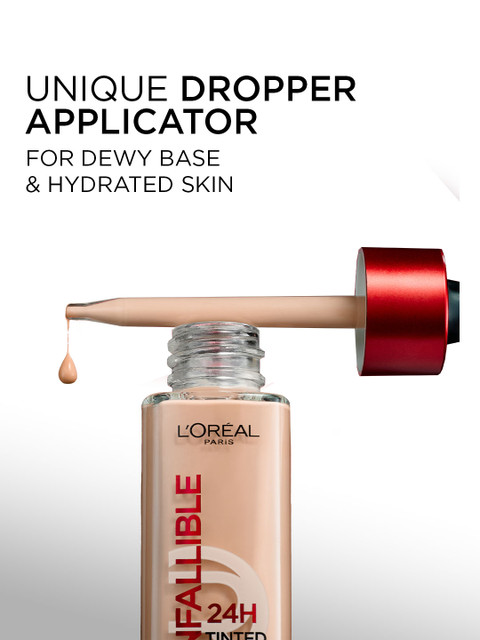 LOreal Paris Infallible 24H Lightweight Dewy Tinted Serum Foundation 30ml - Medium 4-5 5 LOreal Paris Infallible 24H Lightweight Dewy Tinted Serum Foundation 30ml - Medium 4-5
