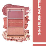 Makeup Revolution London Blush Icon Palette With Hyaluronic Acid - 9.8g Aura Points Rose