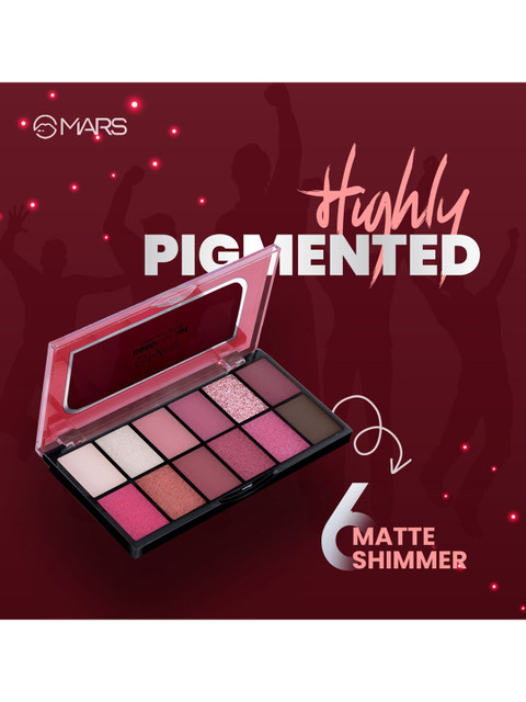 MARS Dance Of Joy 12-In-1 Ultra Pigmented Eyeshadow Palette - Shade 01 2 MARS Dance Of Joy 12-In-1 Ultra Pigmented Eyeshadow Palette - Shade 01