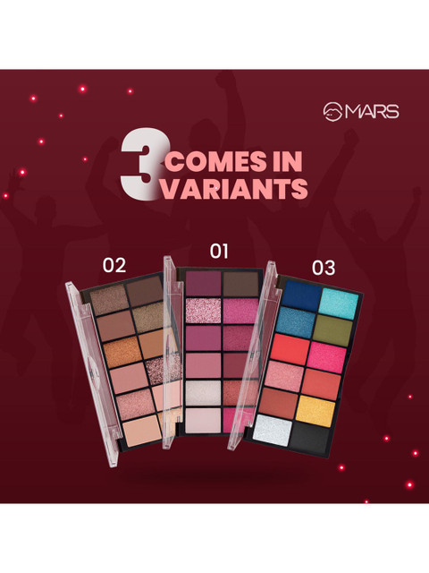 MARS Dance Of Joy 12-In-1 Ultra Pigmented Eyeshadow Palette - Shade 01 5 MARS Dance Of Joy 12-In-1 Ultra Pigmented Eyeshadow Palette - Shade 01