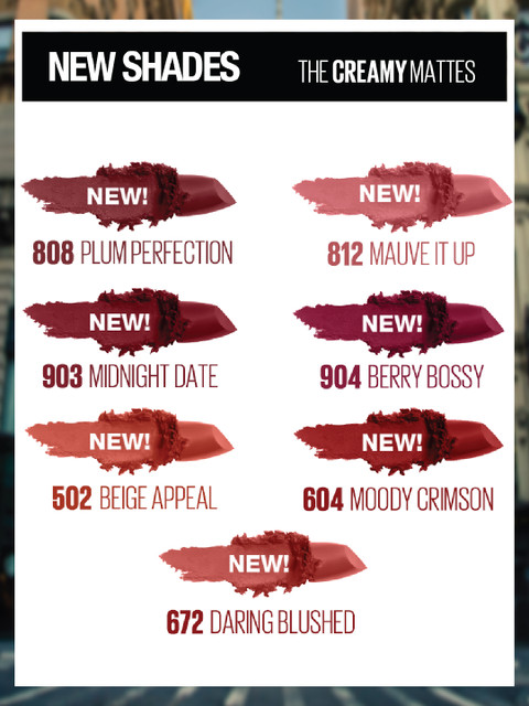 Maybelline Color Sensational The Loaded Bolds Lipstick - Midnight Date 09 6 Maybelline Color Sensational The Loaded Bolds Lipstick - Midnight Date 09