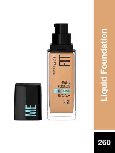 Maybelline Fit Me Matte+Poreless 16H Oil Control Foundation 30 ml - Shade 260 2 Maybelline Fit Me Matte+Poreless 16H Oil Control Foundation 30 ml - Shade 260