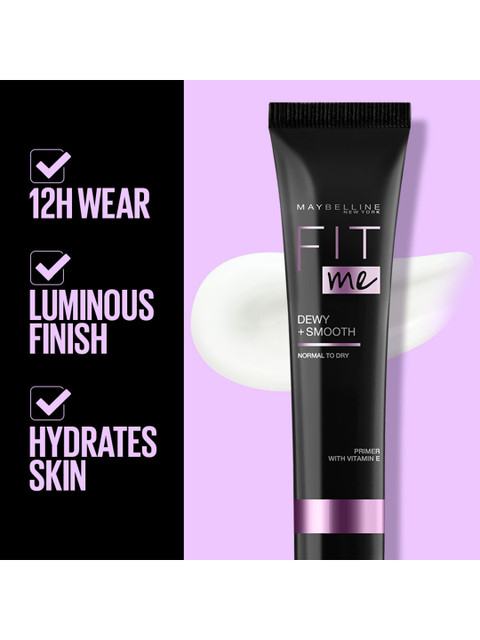 Maybelline New York Fit Me Primer Dewy + Smooth - 30ml 2 Maybelline New York Fit Me Primer Dewy + Smooth - 30ml