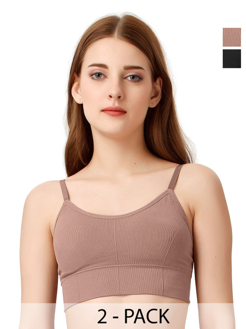 Moda Rapido Pack Of 2 Full Coverage Lightly Padded Bra