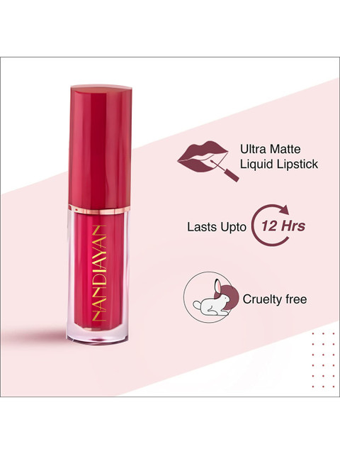 nandiayan Set of 12 Liquid Lipstick With Matte finish - 2.5ml Each 5 nandiayan Set of 12 Liquid Lipstick With Matte finish - 2.5ml Each