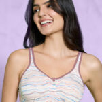Nykd Women Summer Breeze Printed Encircled Bra -Clay (NYB275)