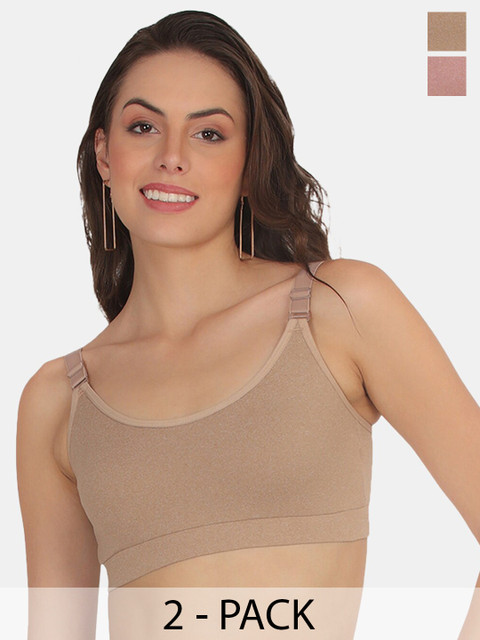 POOJA RAGENEE Pack Of 2 Full Coverage T-Shirt Bra All Day Comfort