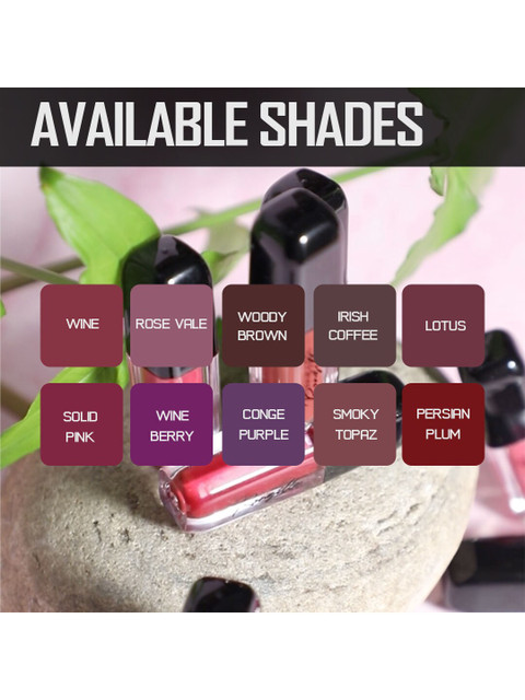 Ronzille Set of 10 Matte Waterproof Non Transfer Liquid Lipstick - 1.2 ml each 2 Ronzille Set of 10 Matte Waterproof Non Transfer Liquid Lipstick - 1.2 ml each