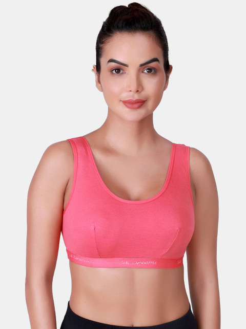 SKDREAMS Pack Of 2 Non Padded Full Coverage Sports Bra 2 SKDREAMS Pack Of 2 Non Padded Full Coverage Sports Bra