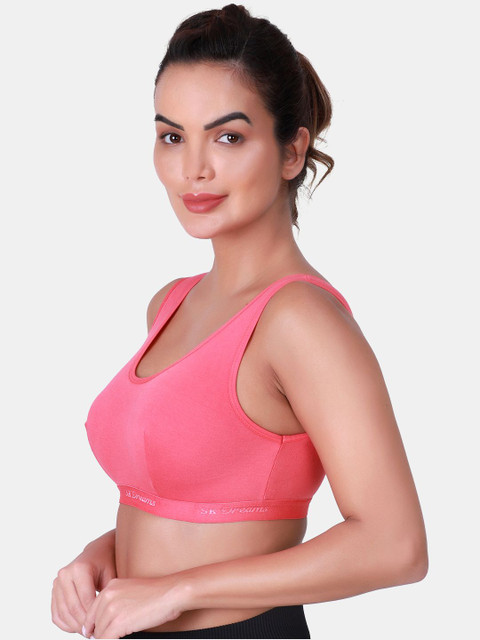 SKDREAMS Pack Of 2 Non Padded Full Coverage Sports Bra 4 SKDREAMS Pack Of 2 Non Padded Full Coverage Sports Bra