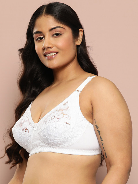 Sztori Plus Size Solid Full Coverage Non Padded Bra 2 Sztori Plus Size Solid Full Coverage Non Padded Bra