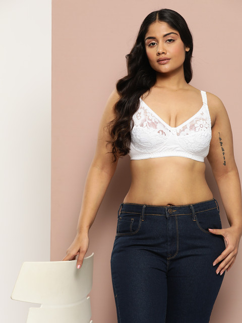Sztori Plus Size Solid Full Coverage Non Padded Bra 4 Sztori Plus Size Solid Full Coverage Non Padded Bra