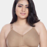 Trylo Riza T-FIT Non-Padded Non-Wired Full Coverage Seamless Hosiery Cotton Fabric Bra